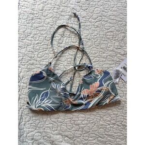 O'Neill Emmy Floral Huntington Bikini Top  Women's Medium
